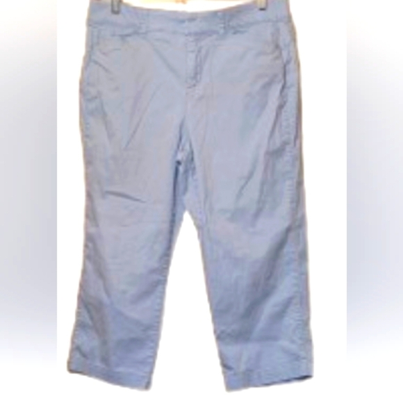 Intro by Jonathan Ross Light Blue Cropped Pants Women's Size 12 ✨ 2 /$15 ✨ - Picture 1 of 3